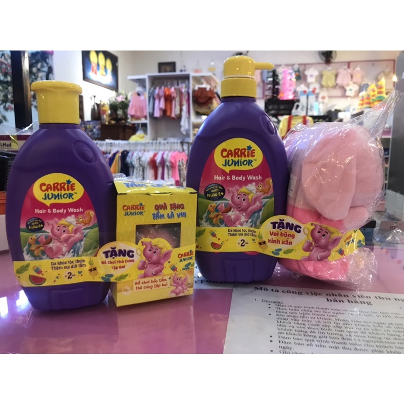 Xà Bông tắm Gội 2 in 1 CARRIE JUNIOR HAIR & BODY WASH