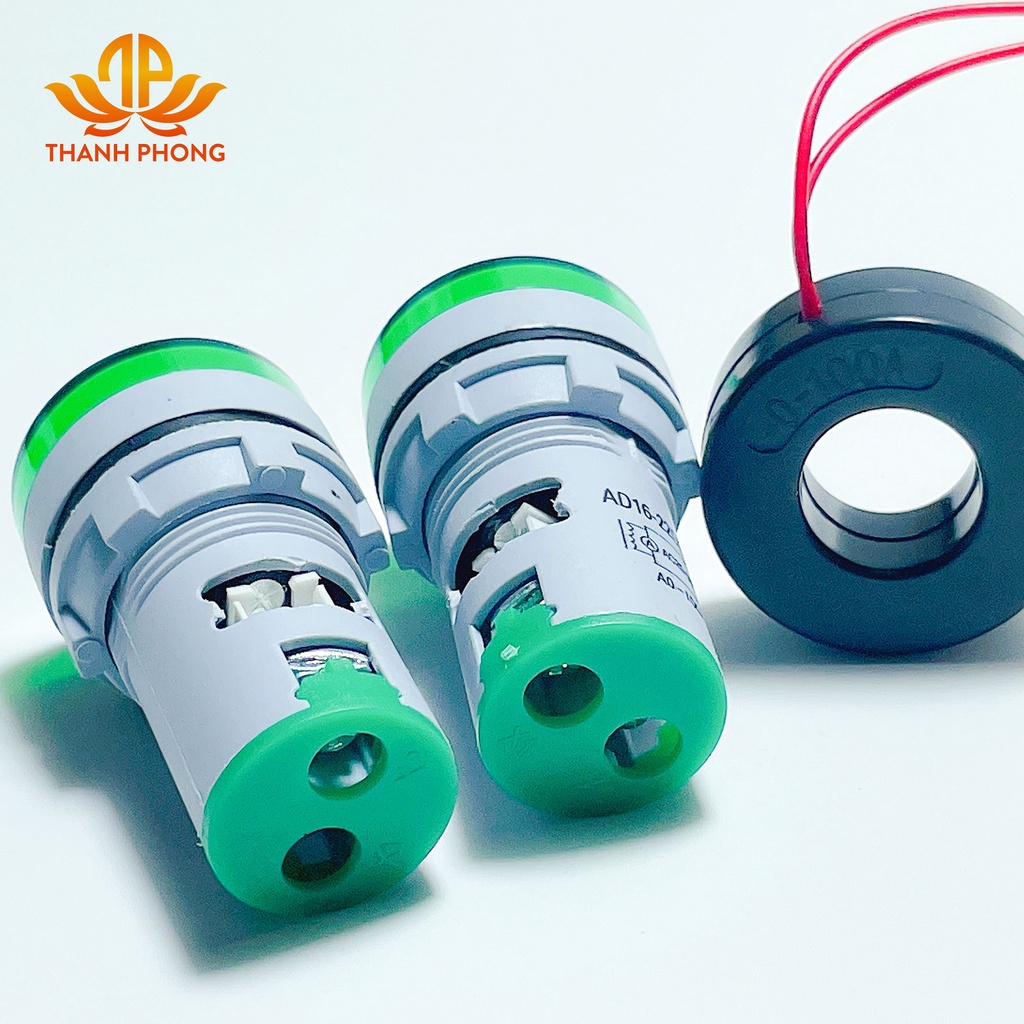 Đèn Báo Hiển Thị Ampe 100A Phi 22 AC 20-500V