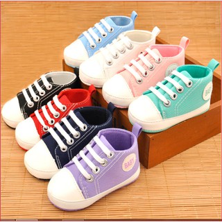 Giày tập đi buộc dây cho bé trai và gái BABY