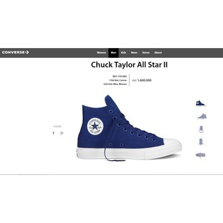 Converse Chuck Taylor All Star II giày vải 150146v Size nữ