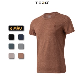 Áo thun trơn nam TEZO, áo phông chất liệu cotton thoáng mát, thấm hút mồ hôi 2103APKB01
