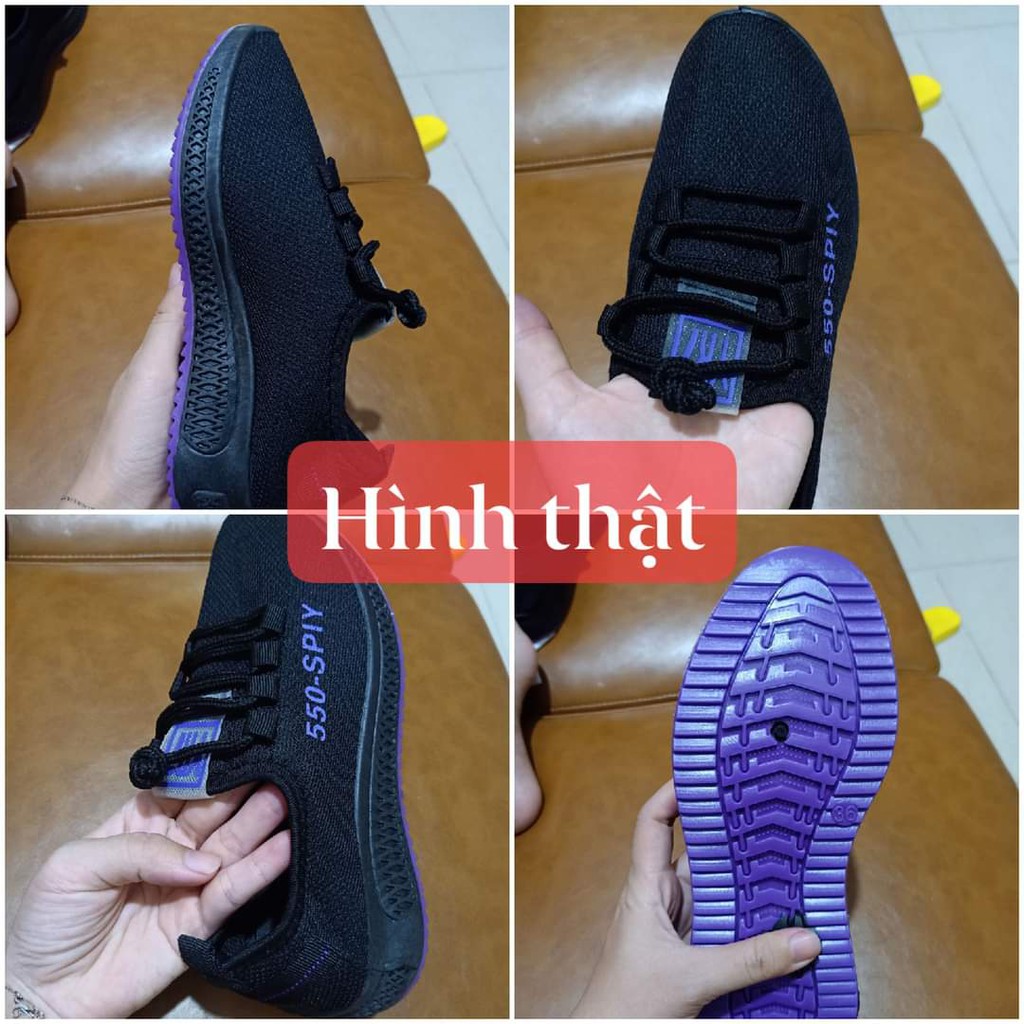 Giầy SNEAKER, Giày thể thao nữ 550 SPIY [KHÔNG THÚI CHÂN] đi học, đi chơi, tập thể dục