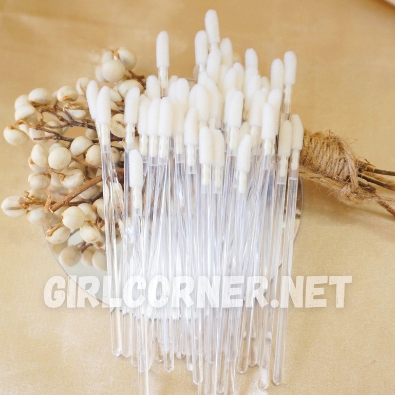 Set 50 Bông Tăm - Đầu Cọ Sạch Tán Son / Che Khuyết điểm