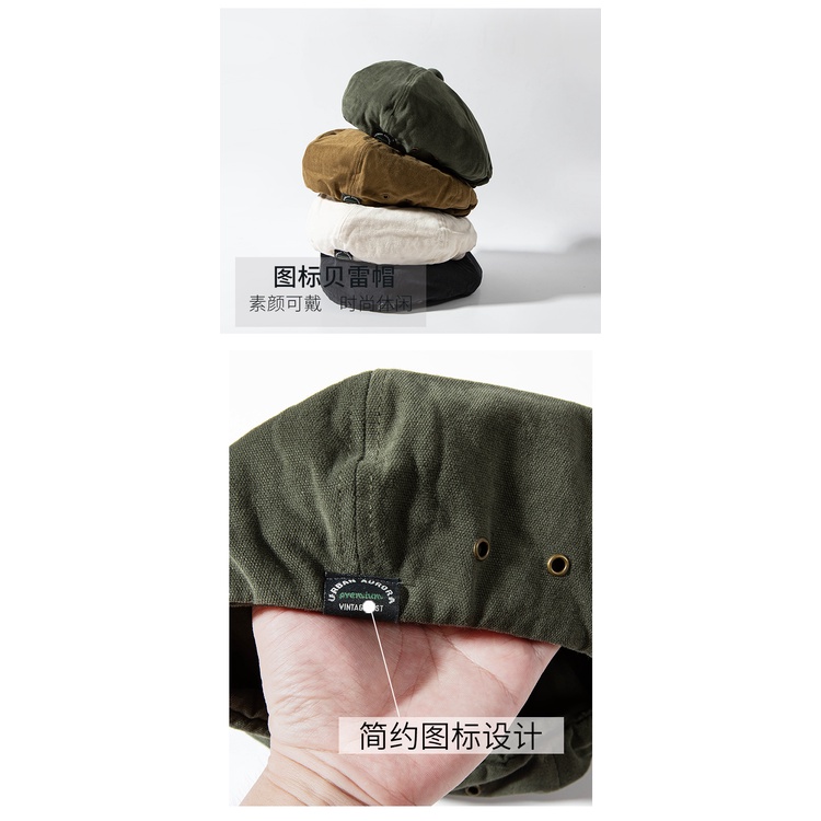 Mũ Beret Kiểu Họa Sĩ Phong Cách Retro Nhật Bản Thời Trang Cho Nữ