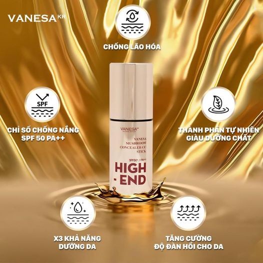 Kem nền dưỡng da CC high End, Kem nền che khuyết điểm Vanesa chính hãng Hàn Quốc