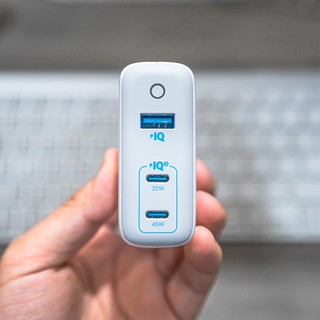 Cốc sạc 3 cổng 𝗔𝗡𝗞𝗘𝗥 𝗣𝗼𝘄𝗲𝗿𝗣𝗼𝗿𝘁 𝗜𝗜𝗜 𝟲𝟱𝗪 𝗘𝗹𝗶𝘁𝗲