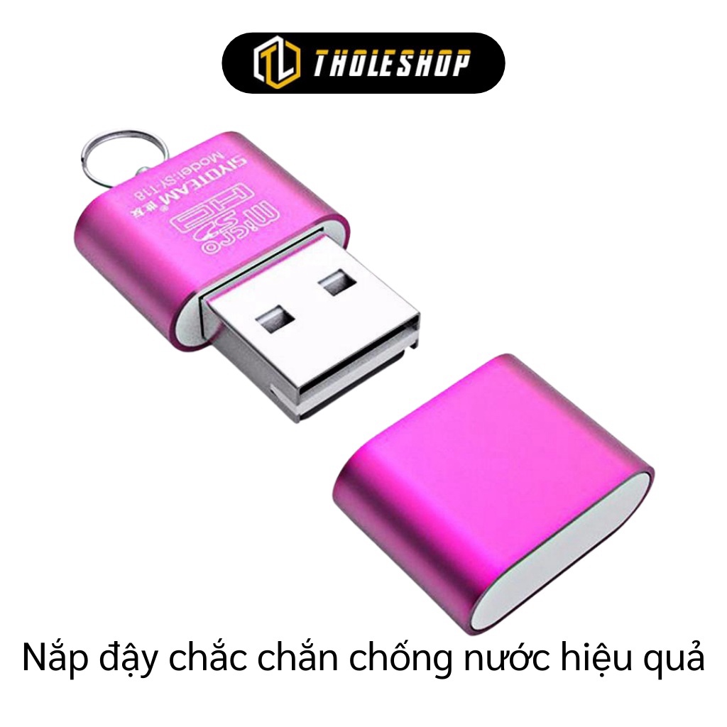 Đầu đọc thẻ nhớ   ️ GIÁ VỐN  Đầu đọc thẻ nhớ USB 2.0 cho Micro TF, thiết kế nhỏ gọn, có thể dùng treo móc khóa 7282