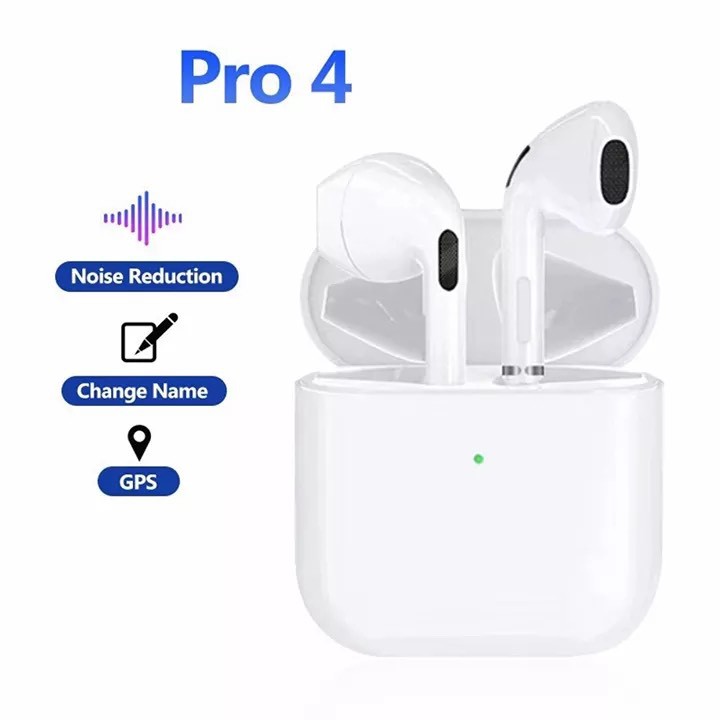 Tai nghe Airpods Pro 4 Bluetooth TWS 5.0 Định vị, đổi tên chuẩn 2021 Nguyên Seal FullBox