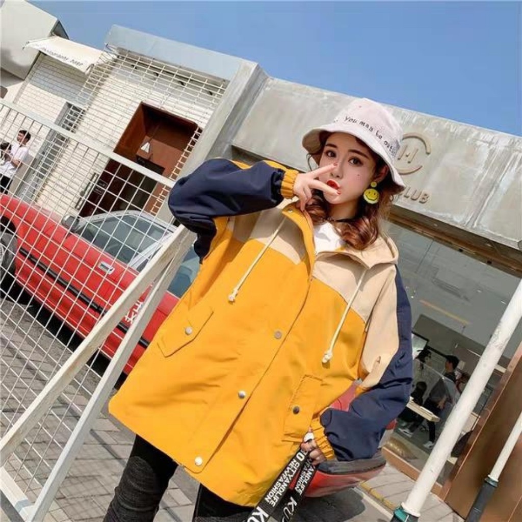 Áo khoác dù phối màu KD9 có nón, form unisex cho nam và nữ, kiểu dáng Hàn Quốc hiện đại, trẻ trung, tinh tế | BigBuy360 - bigbuy360.vn