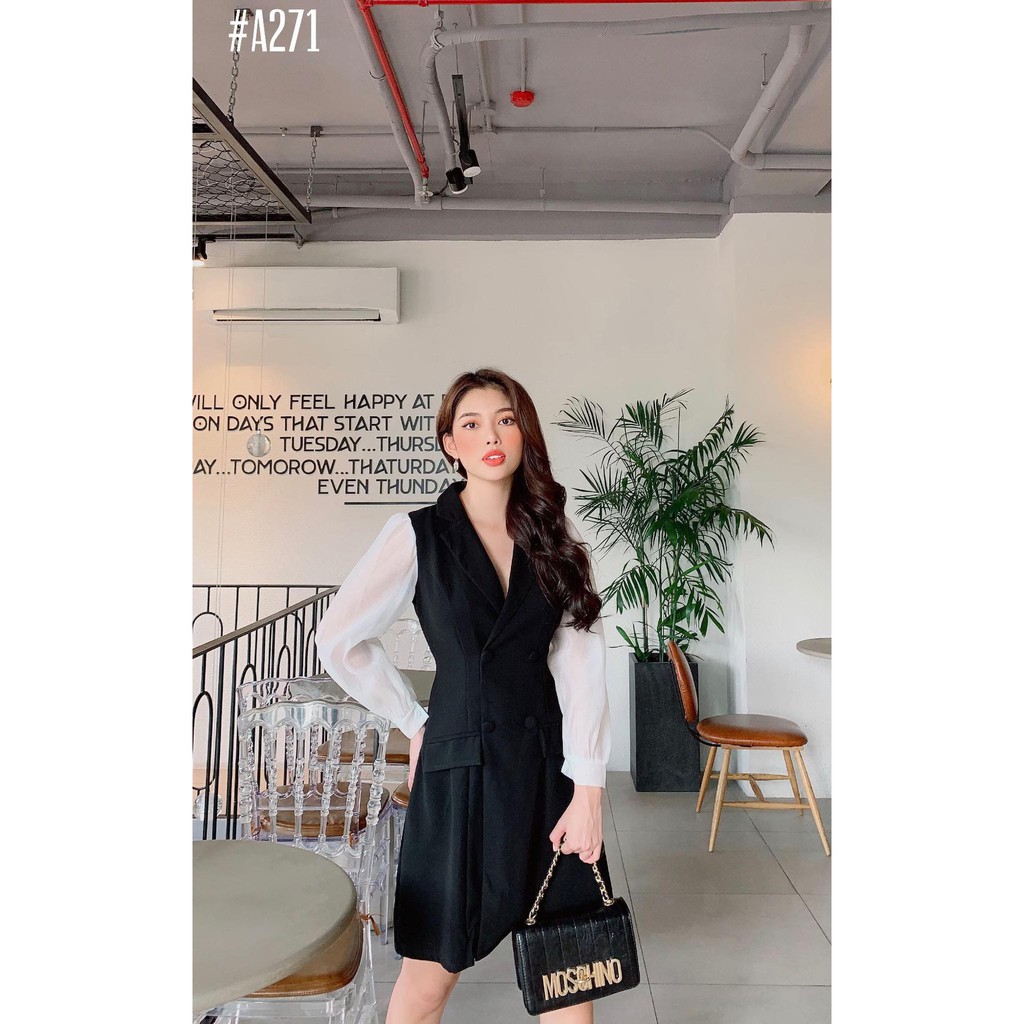 Đầm Nữ 🔥FREESHIP 🔥Đầm Công Sở Vest Tay Lưới | BigBuy360 - bigbuy360.vn