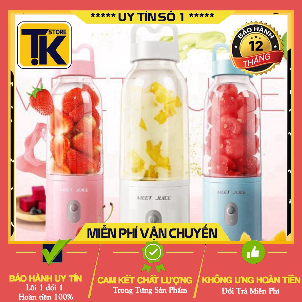 [Hàng Chính Hãng] Máy xay sinh tố cầm tay Meet Juice, máy xay Meet Juice mini cầm tay cao cấp- Bảo Hành 12 Tháng