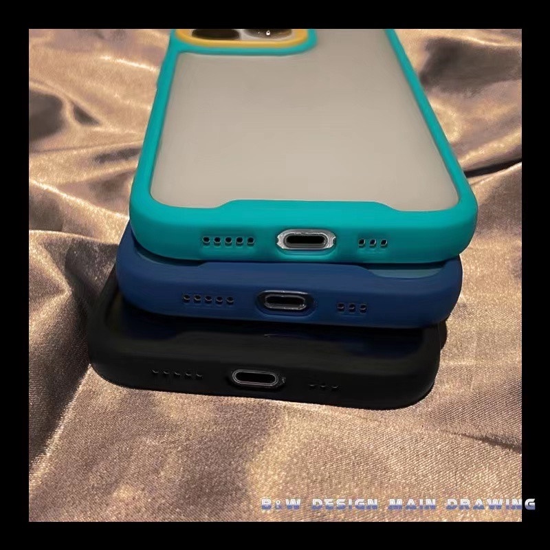 Ốp Điện Thoại Cứng Chống Sốc Màu Macaron Cho iPhone 13 12 11 Pro MAX 7Plus 8Plus X XS MAX XR