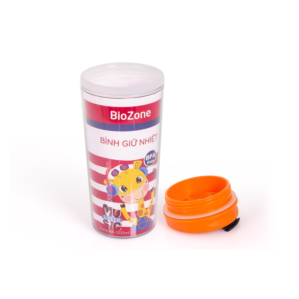 Bình giữ nhiệt 500ml BioZone KB-WA500PO - Màu Cam