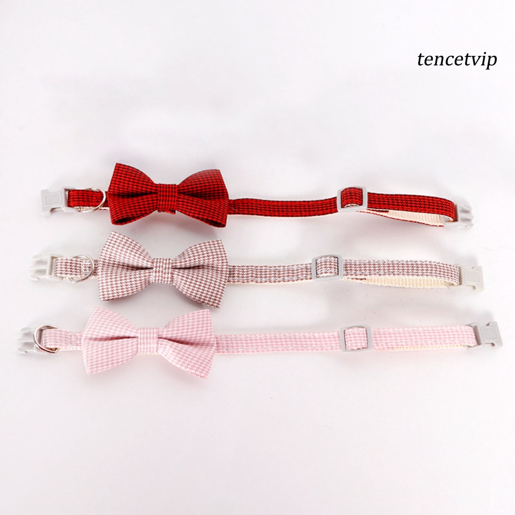 Vòng Cổ Nylon Thắt Nơ Chống Mài Mòn Có Thể Điều Chỉnh Cho Thú Cưng