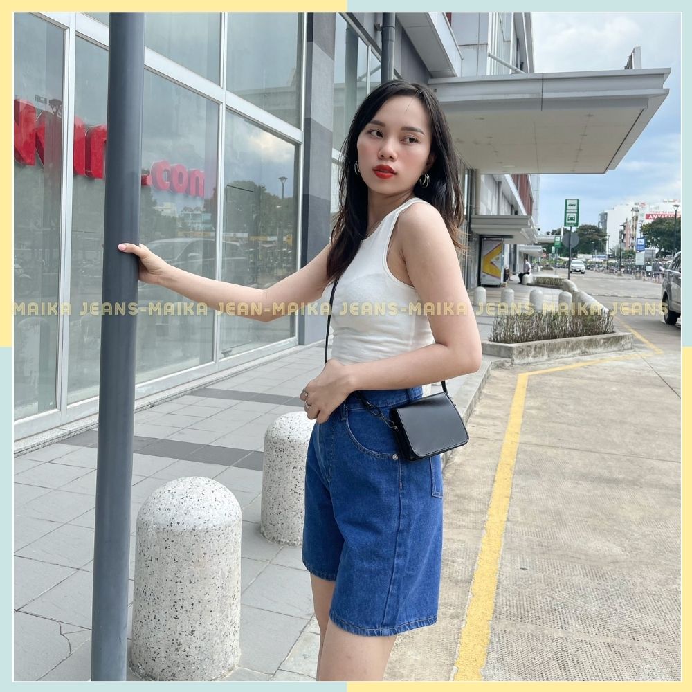 QUẦN JEANS NỮ LỬNG TRƠN LƯNG CAO DỄ PHỐI ĐỒ MK70