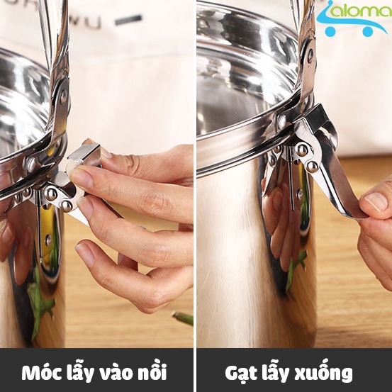 Nồi ủ nhiệt chân không đế gang 7 lít Thermal Cooker hầm gà hầm xương nấu cháo ⚡ Dùng được bếp hồng ngoại, bếp gas, từ⚡