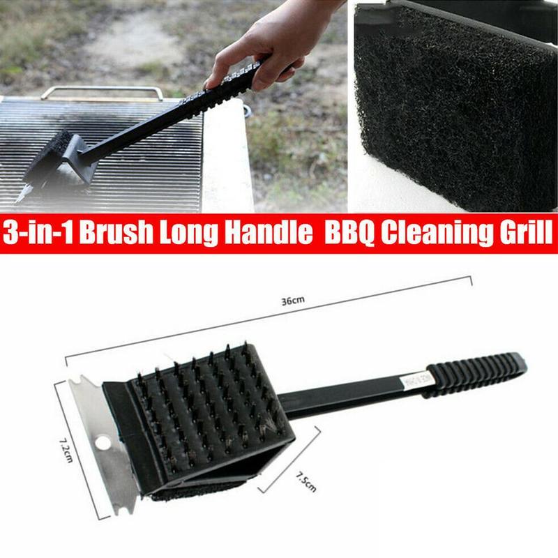 Bộ Bàn Chải Vệ Sinh Vỉ Nướng Bbq 3 Trong 1 Tiện Dụng