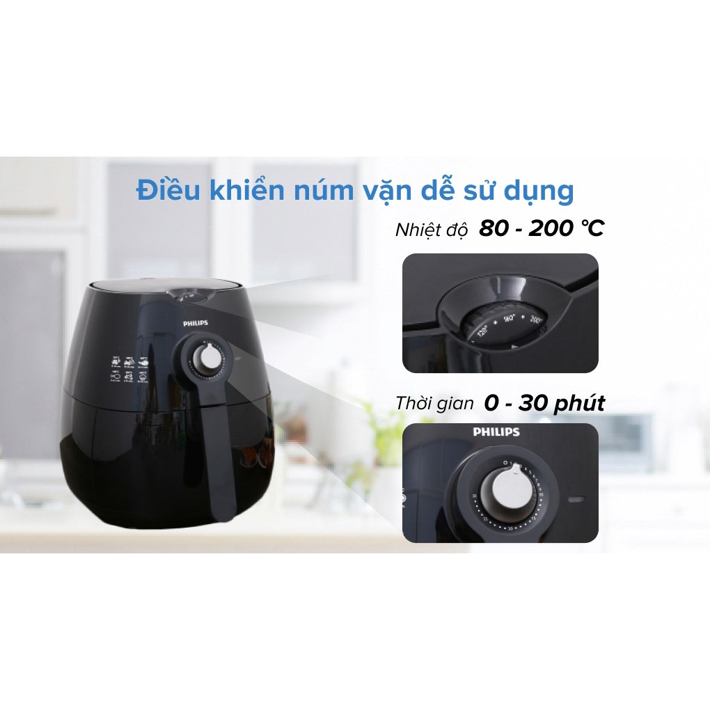 HD9220/20 - Nồi chiên không dầu Philips HD9220/20 2.4 lít - Hàng chính hãng - Smart House