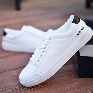Giày Sneaker nam, nữ trắng cổ thấp (031)