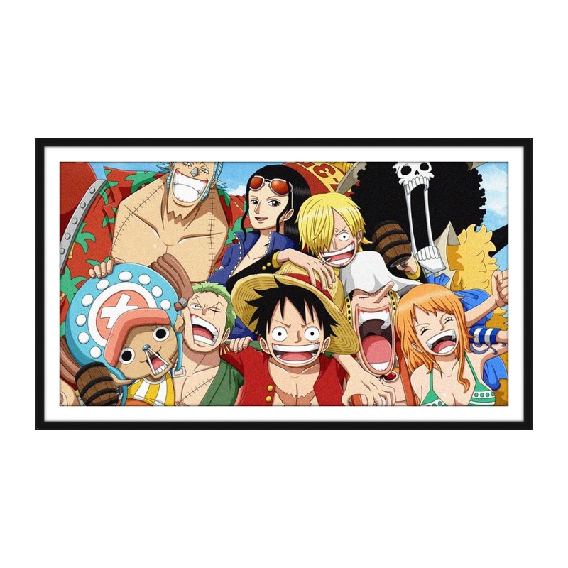 Bộ tranh đính đá 5D họa tiết hoạt hình One Piece độc đáo DIY 30x50cm
