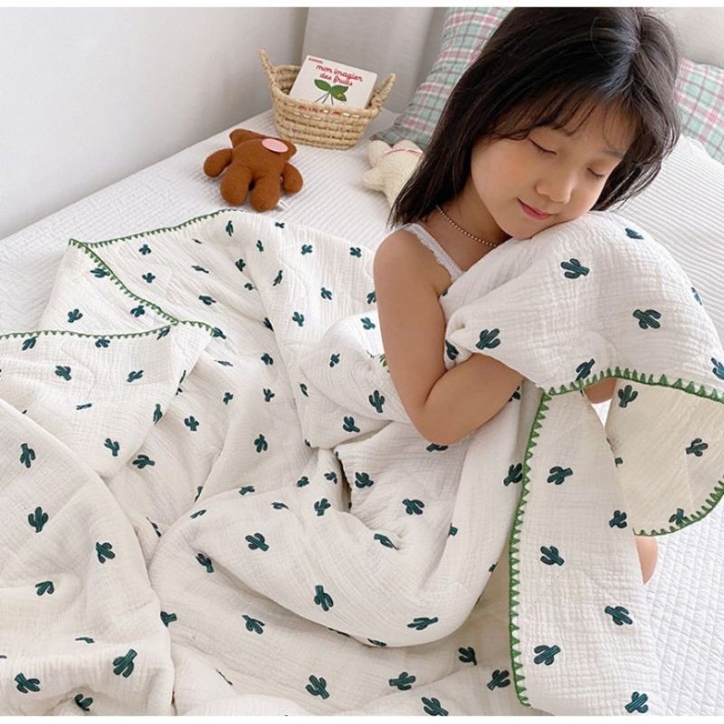 Chăn xô sợi tre 4 lớp cao cấp, mềm mại cho bé - nhiều mẫu