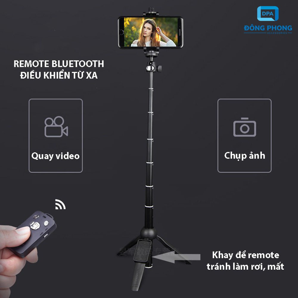 Gậy Chụp Hình Kiêm Tripod Đa Năng Yunteng YT-9928 Chính Hãng