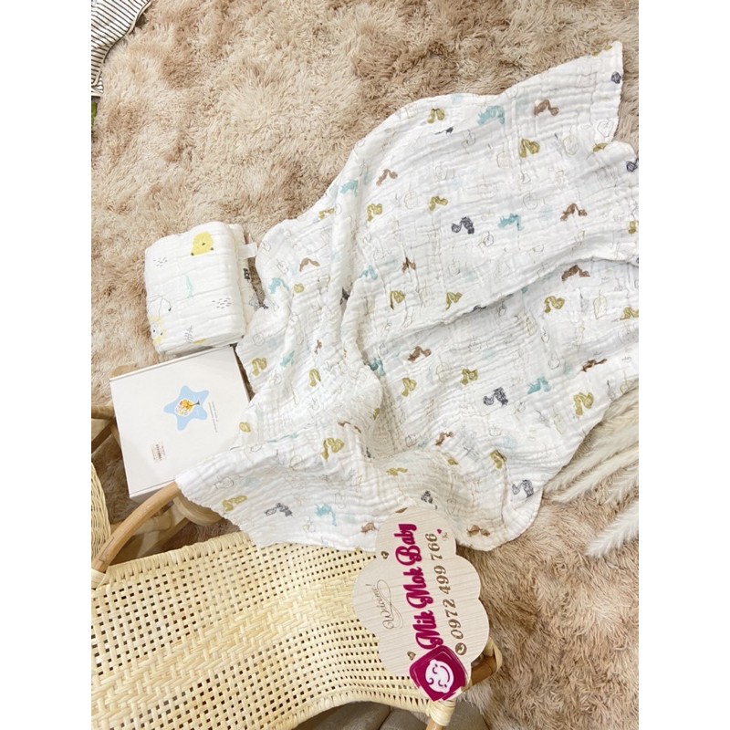 Khăn tắm Muslin 6 lớp xuất Nhật