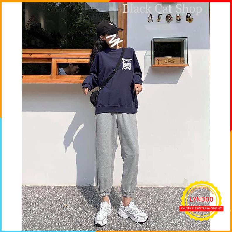 Quần jogger bo gấu unisex cá tính - Quần jogger bo gấu form dáng đẹp cực xinh