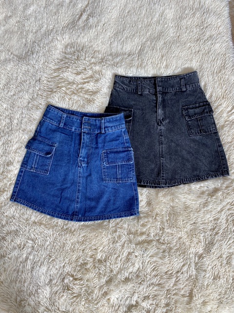 Chân váy bò 2 túi hộp có quần trong | BigBuy360 - bigbuy360.vn