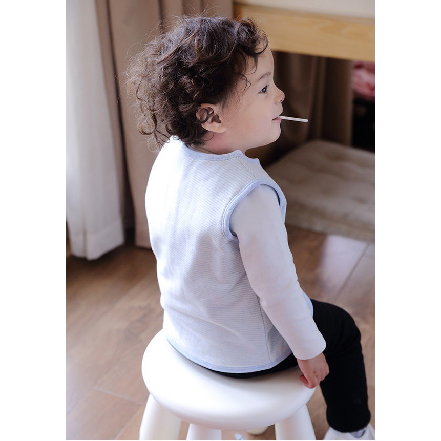 Áo gile cotton trần bông cho bé trai và bé gái 0-4 tuổi