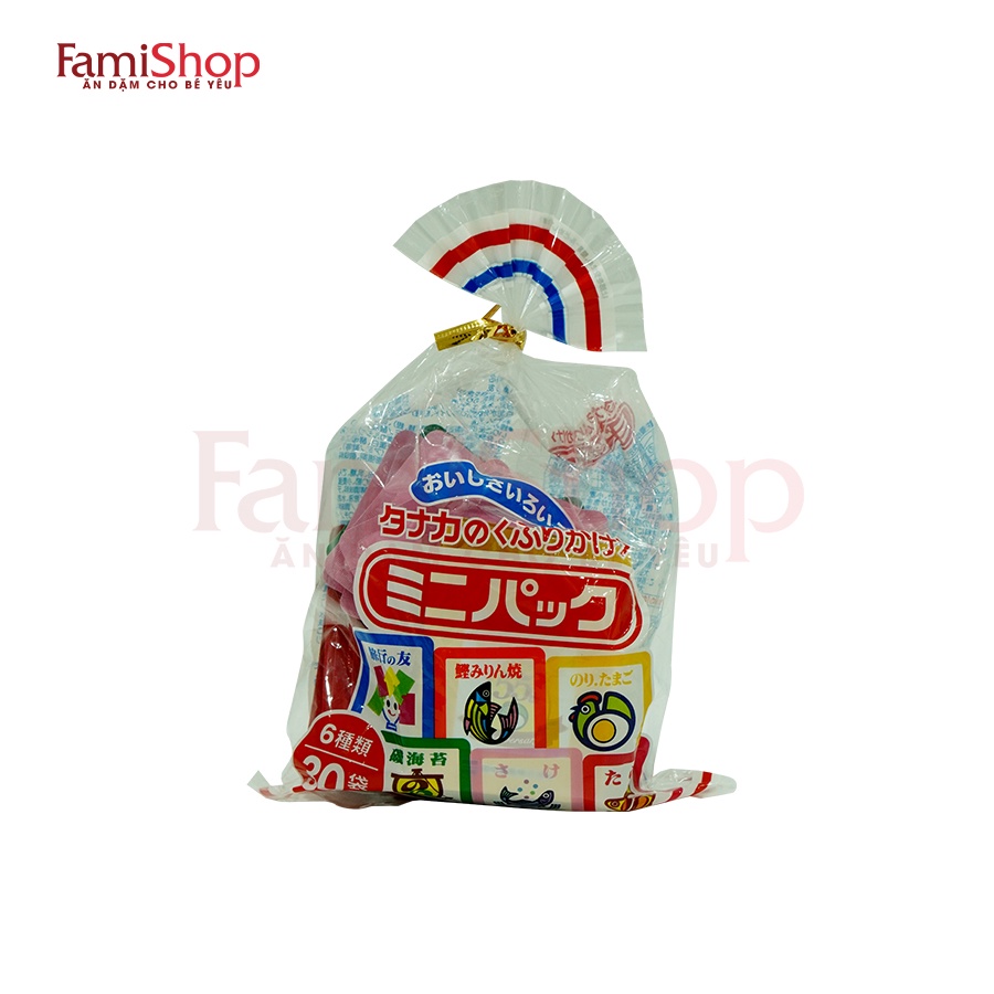 FamiShop Gia vị rắc cơm Tanaka Nhật Bản 6 vị 30 gói