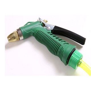 ĐẦU Vòi phun xịt nước rửa xe tưới cây tăng áp cực mạnh vỉ xanh
