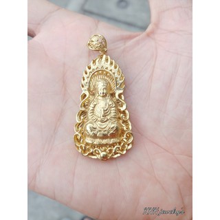 Mặt tượng Quán Thế Âm- Hợp kim mạ vàng 18k