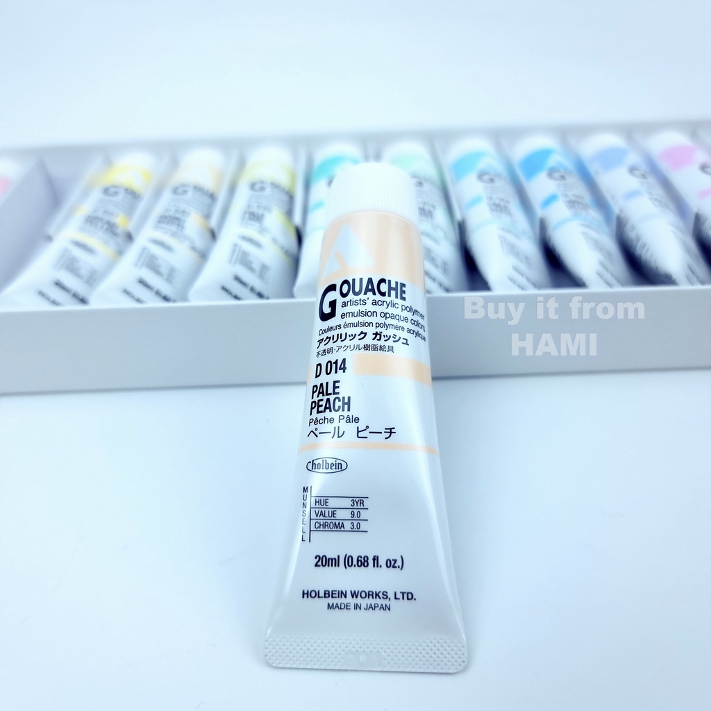 Màu Holbein Acrylic Gouache - PASTEL - 20ml