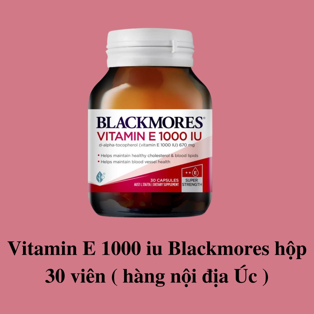 Vitamin E blackmore 1000iu hộp 100 viên