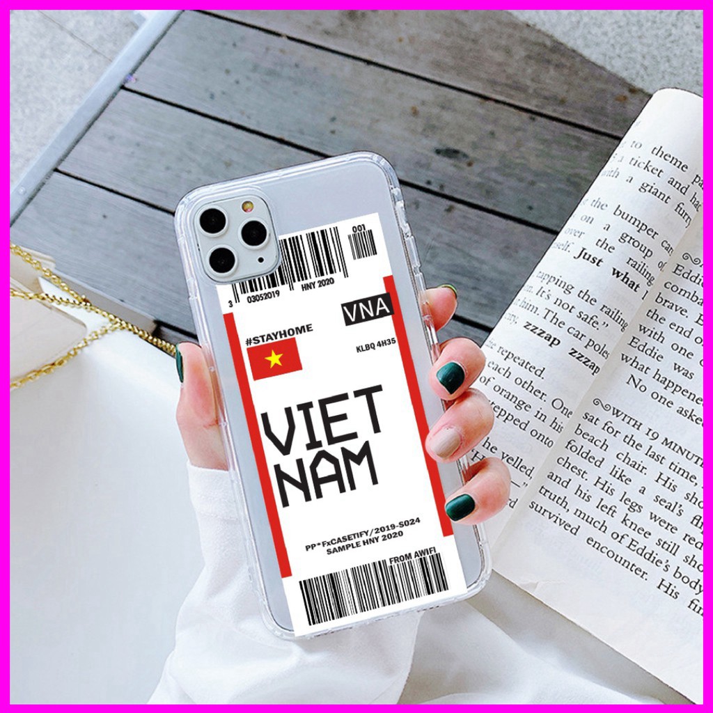 Ốp iphone - Ốp lưng Ticket Vn win trơn 5/5s/6/6s/6plus/6s plus/7/8/7plus/8plus/x/xs/xs max/11/11pro max- -NGOC LINHMOBIL