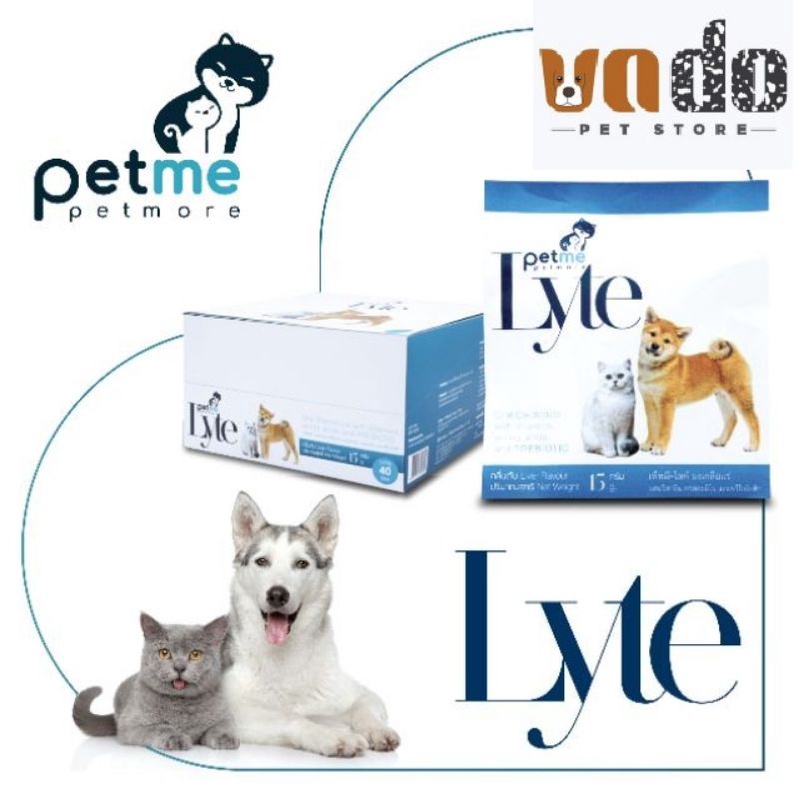 Petme Lyte Prebiotic - Men tiêu hóa và bù nước cho chó mèo