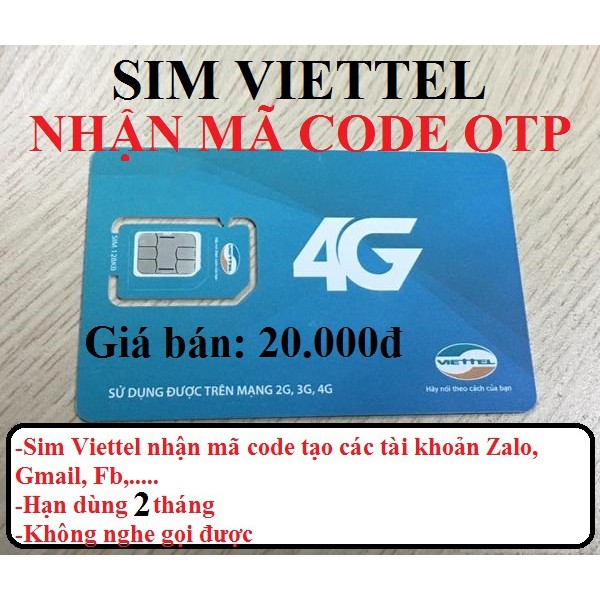 1 free ship 0đ Free Ship - Sim viettel lấy mã Otp - Mua lẻ giá sỉ sim sô giá rẻ