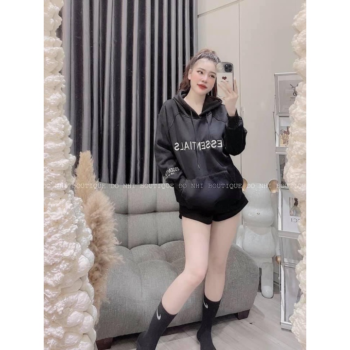 Áo hoodie essentials unisex form rộng nam nữ hàng real ,có mũ mặc nhà đi chơi đi học thời trang Hàn Quốc ATD006 | BigBuy360 - bigbuy360.vn