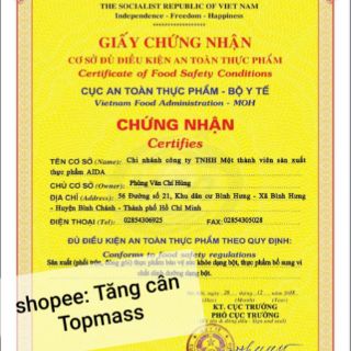 Sữa bột tăng cân Top mass gold