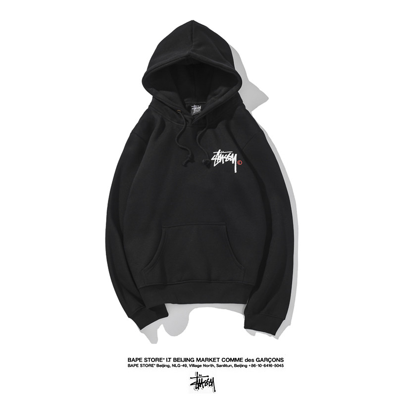 Áo Hoodie Stussy Lót Nhung Thời Trang Cho Nam Nữ