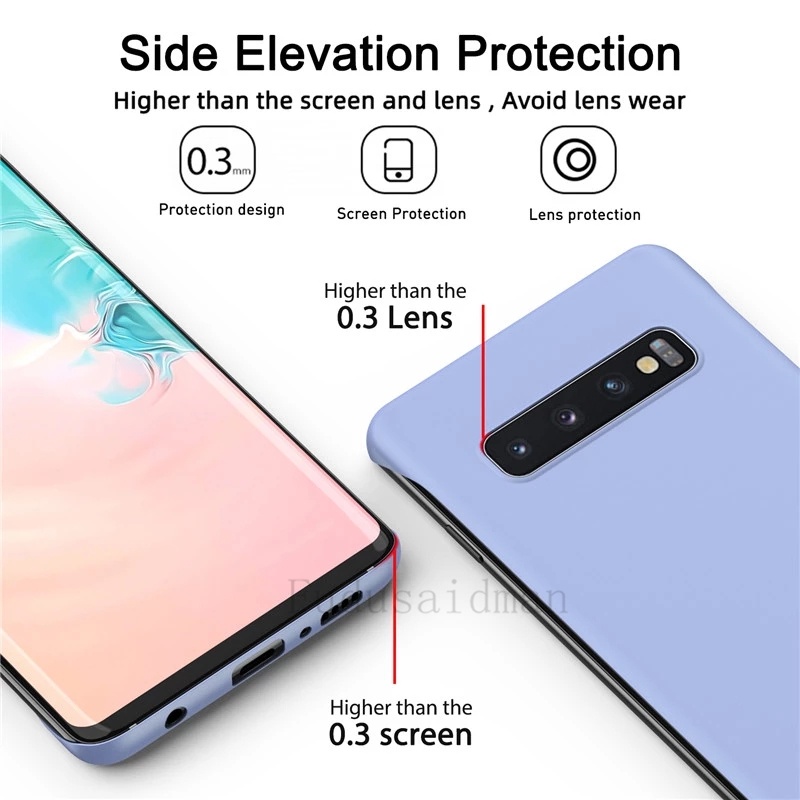 Ốp Điện Thoại PC Cứng Mỏng Không Viền Cho Samsung Galaxy S21 S20 FE Ultra S10 S9 Plus Note 20 Ultra Note 10 Plus
