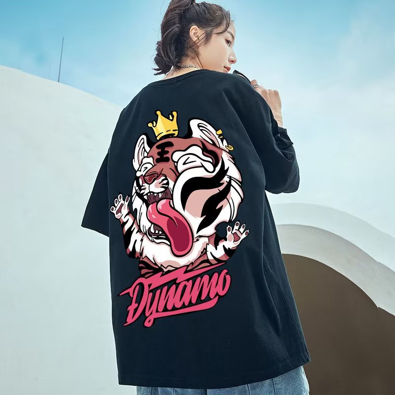 Áo Thun Tay Ngắn Cổ Tròn In Hình Mặt Cười Phong Cách Hip Hop Thời Trang Hàn Quốc Cho Nam