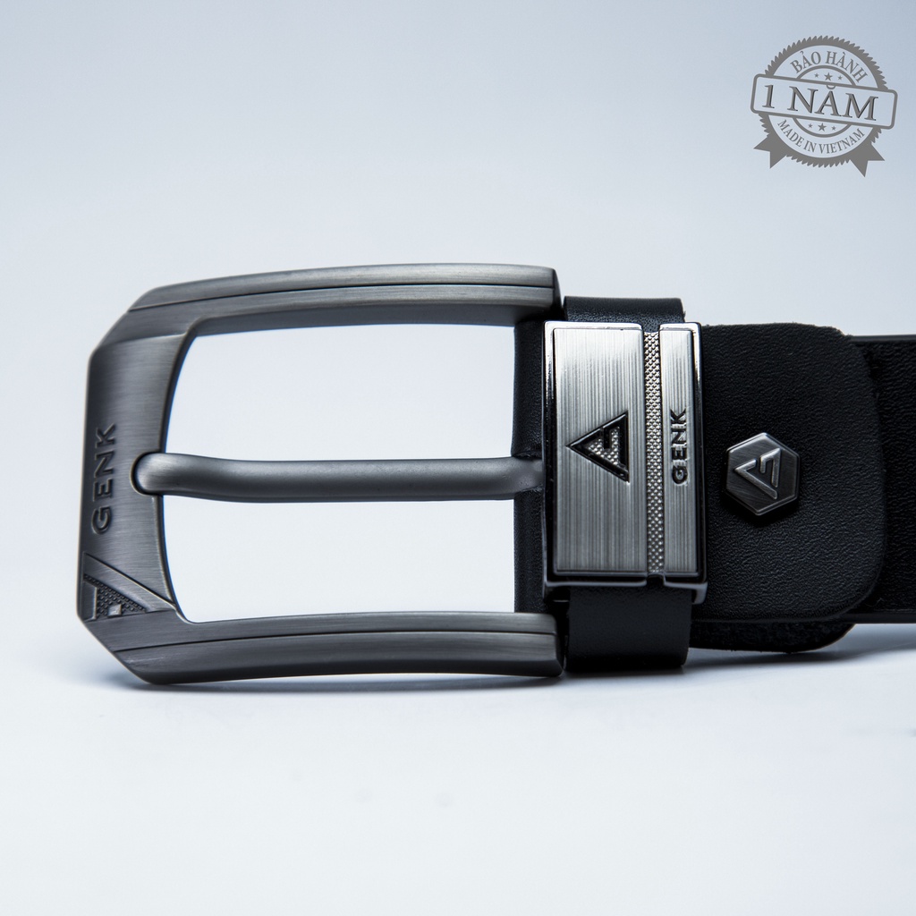Thắt Lưng Nam Da Bò Nguyên Tấm Cao Cấp Thương Hiệu Genk - GD03