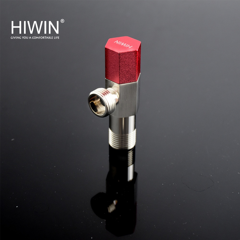 Van T chia nước vòi sen vòi xịt, van giảm áp lực nước chất liệu đồng mặt gương HIWIN JF-3062H