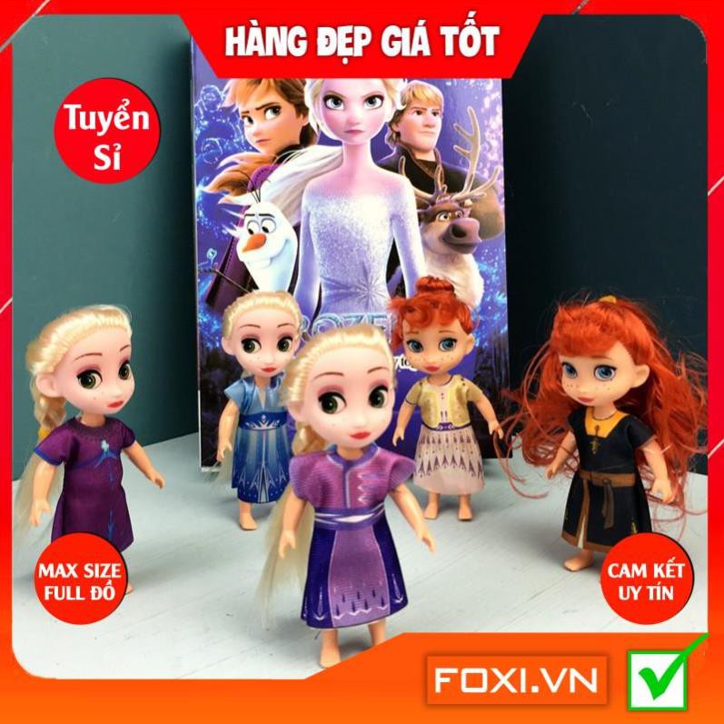 Búp bê Barbie Anna và Elsa Foxi-Đồ chơi công chúa nhân vật hoạt hình đẹp-vui nhộn-dễ thương-sáng tạo