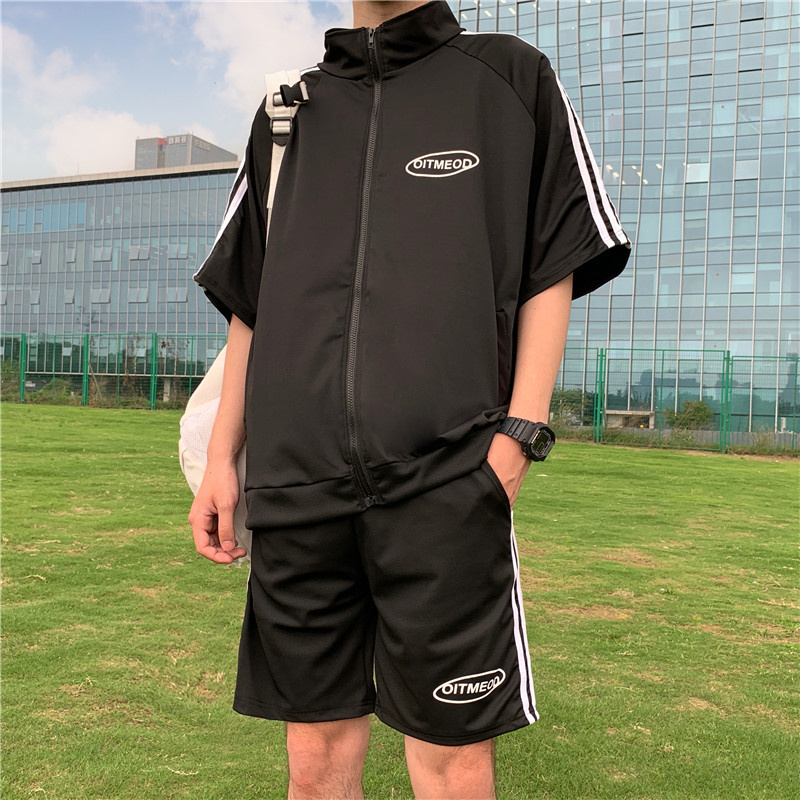 Set of sports jackets and shorts with active fashion style for men | BigBuy360 - bigbuy360.vn
