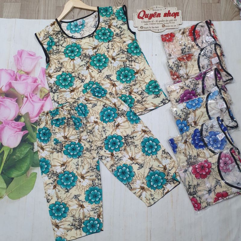 Bộ trung niên- bộ lửng thun lạnh phom 60 kg