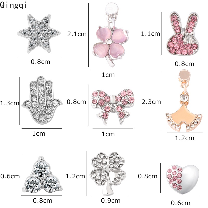 Phụ kiện MISS ZOE trang trí đồng hồ bằng silicon/trái tim/gấu dễ thương 45 kiểu lựa chọn