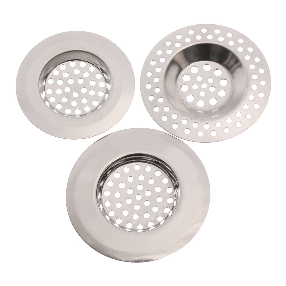 Set 2 Lưới Lọc Rác Bồn Rửa Chén Bằng Thép Không Gỉ